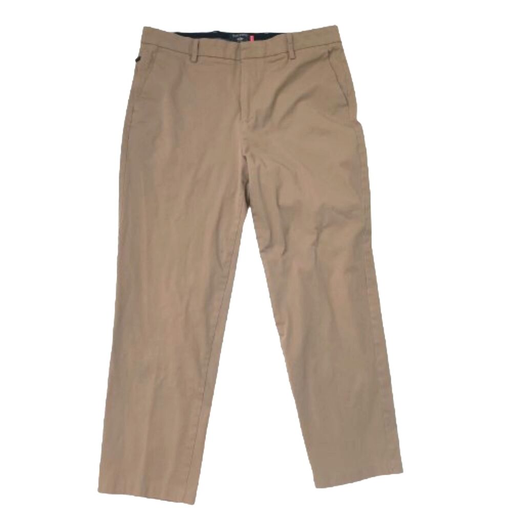 Dockers Smart 360 Tech Pants Men's W34 L32 Tan Khaki Straight Stretch Chino